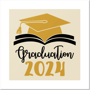 Graduation 2024; class of 2024; 2024 graduation; graduate; graduating; senior; seniors; class of; school; student; gift; feminine; university; college; party; gift; graduated; Posters and Art
